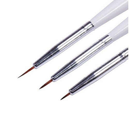 23 Pcs Nail Art Polish Painting Draw Pens Brush Tips Tools-
