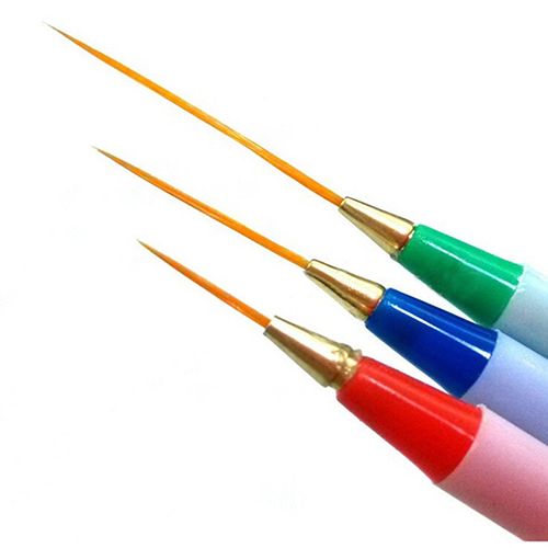 23 Pcs Nail Art Polish Painting Draw Pens Brush Tips Tools-