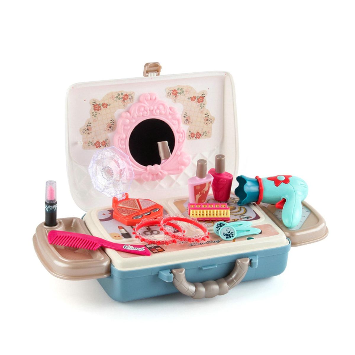 1 Set Pretend Play Toy Pretend Play Toy Kids Makeup Kit Pink