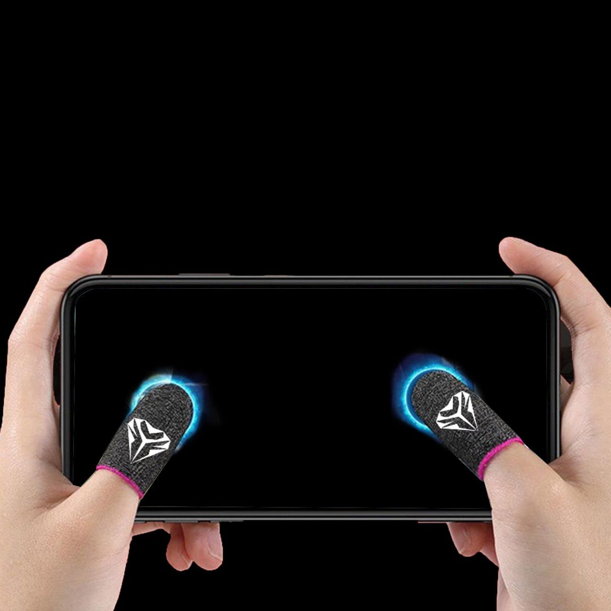 Mobile Finger Thumb Sleeves Gaming Touchscreen Pink