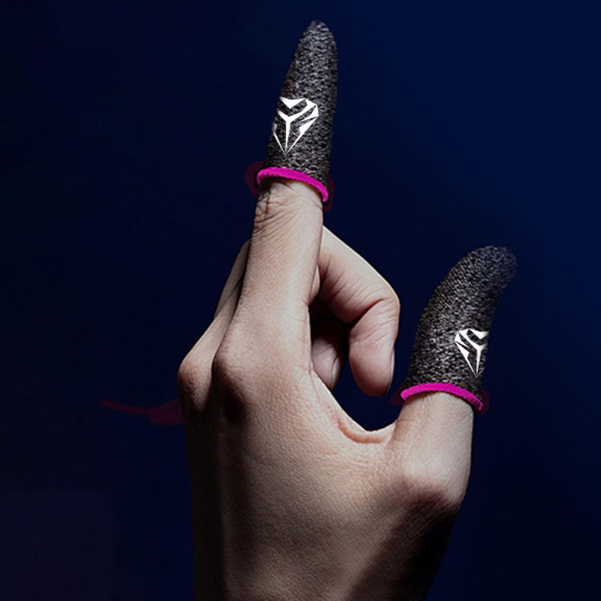 Mobile Finger Thumb Sleeves Gaming Touchscreen Pink
