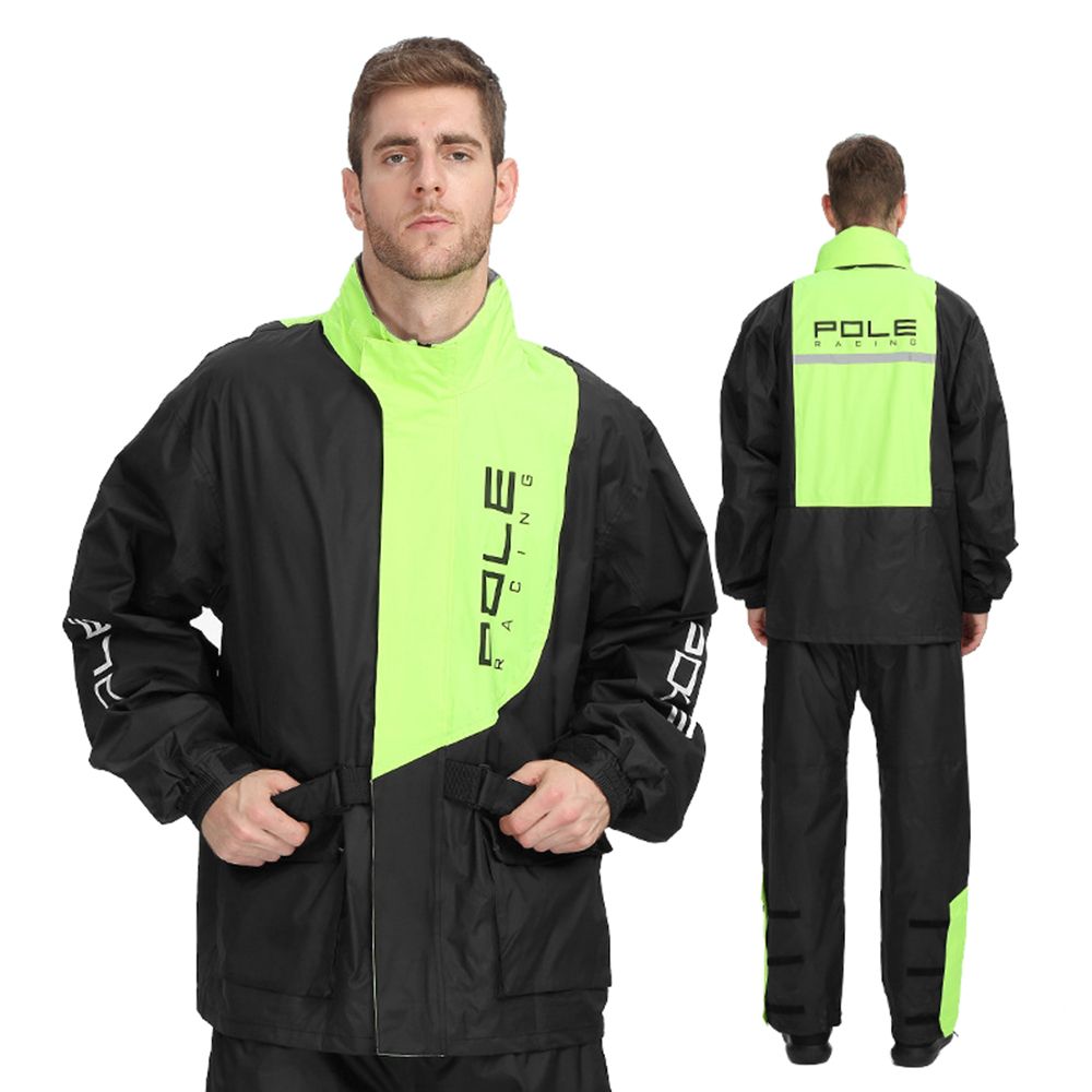 Men Waterproof Breathable Rain Suit Rain Jacket And Pants