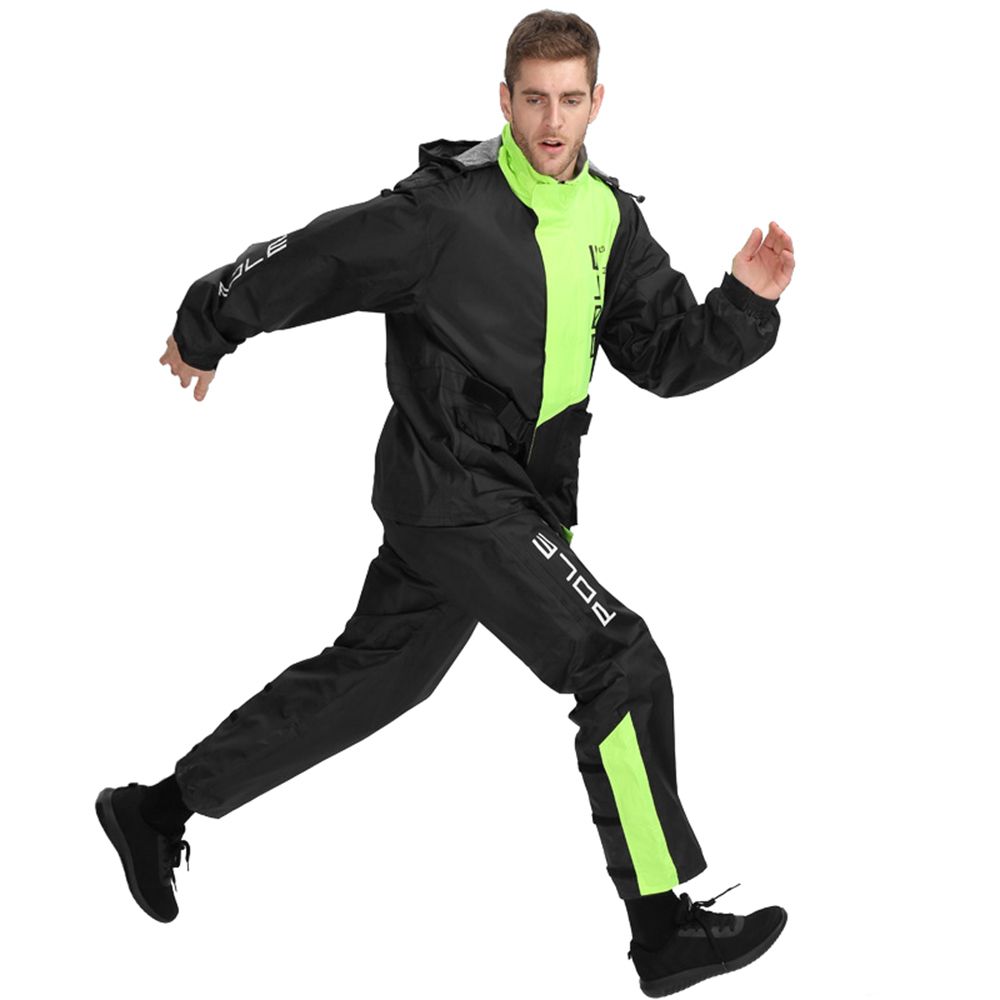 Men Waterproof Breathable Rain Suit Rain Jacket And Pants