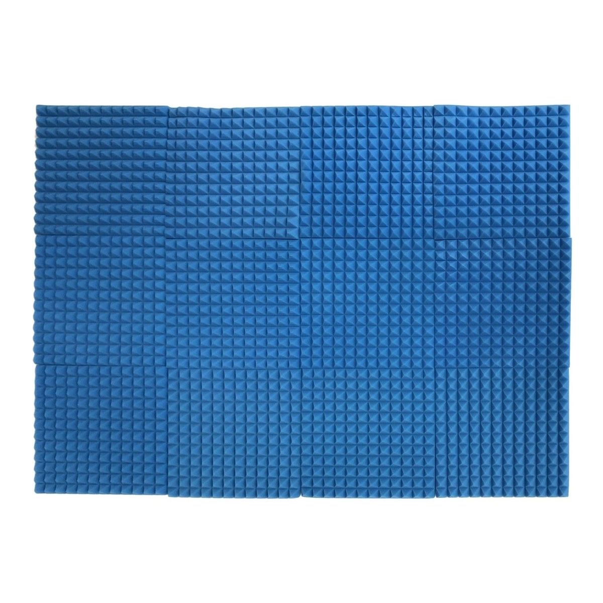 12pcs 12*12*1inch High Density Studio Acoustic Foams Panels Sound Insulation Foam Fire Retardant for Studio KTV Broadcast Family Theater
