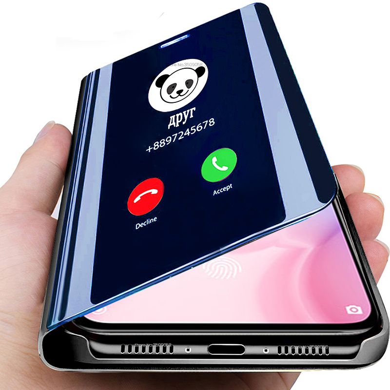 Mirror Flip Case For Huawei P40 Lite P30 P20 Pro Mate 20 10 Lite Y6 Y7 P Smart 2019 C