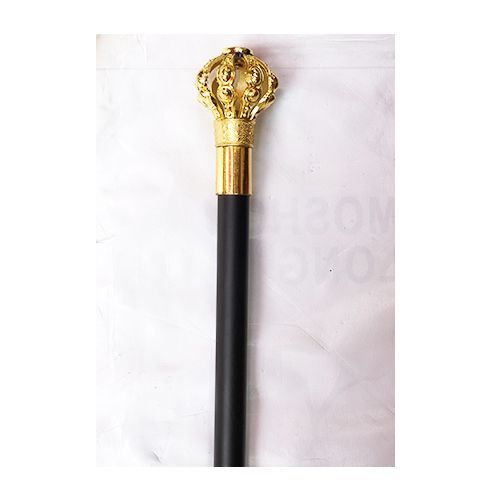Royal Crown Walking Stick Black/Gold