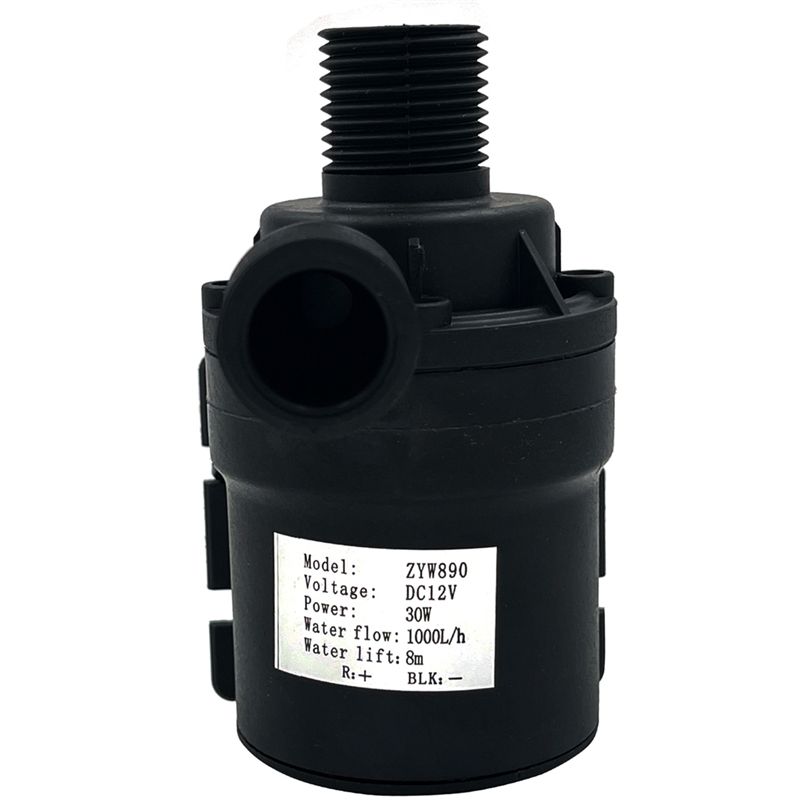 1000L/H 8M DC 12V Home Portable Brushless Motor Submersible Water Pump for Cooling System Fountains Heater Mini