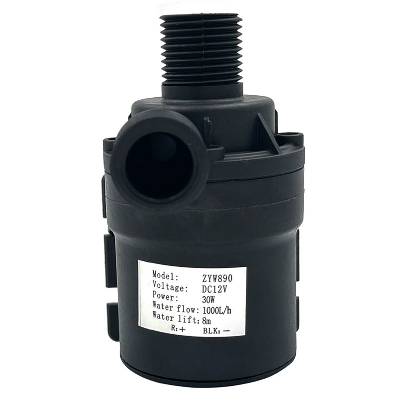 1000L/H 8M DC 12V Home Portable Brushless Motor Submersible Water Pump for Cooling System Fountains Heater Mini