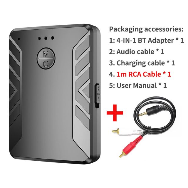 4 In 1 Multipoint Bluetooth 5.0 Audio Transmitter Receiver