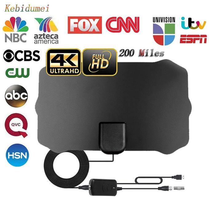 HDTV Antenna Indoor 1000 Miles Digital Antenna Tv Aerial D VB-T2 ATSC ISDB Satellite Dish Receiver