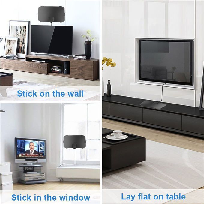 HDTV Antenna Indoor 1000 Miles Digital Antenna Tv Aerial D VB-T2 ATSC ISDB Satellite Dish Receiver