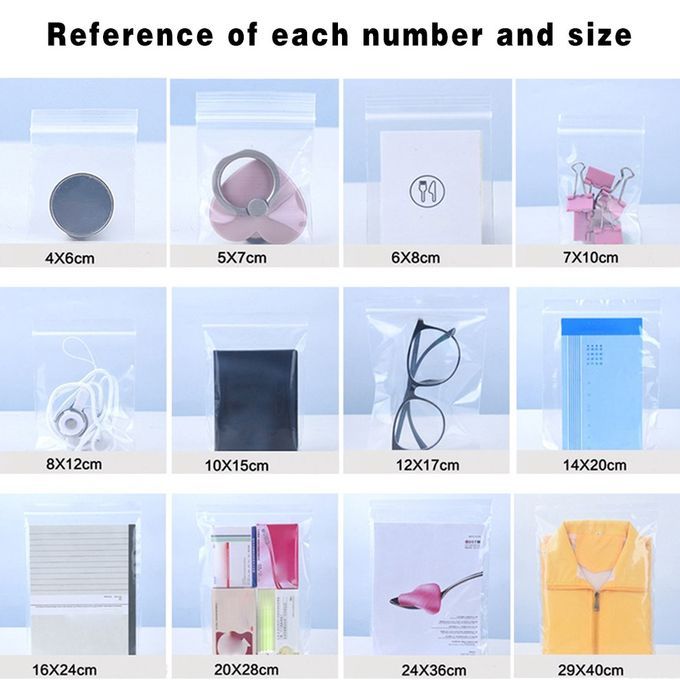 Losure Bags With Plasti  Zi Er Freezer Resistant Tear-proof And Flexible Bag-transparent-7x10cm