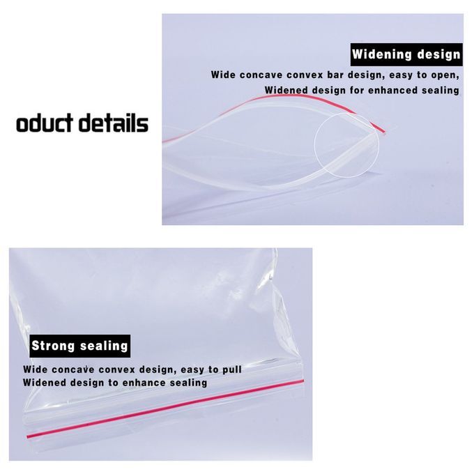 Losure Bags With Plasti  Zi Er Freezer Resistant Tear-proof And Flexible Bag-transparent-7x10cm