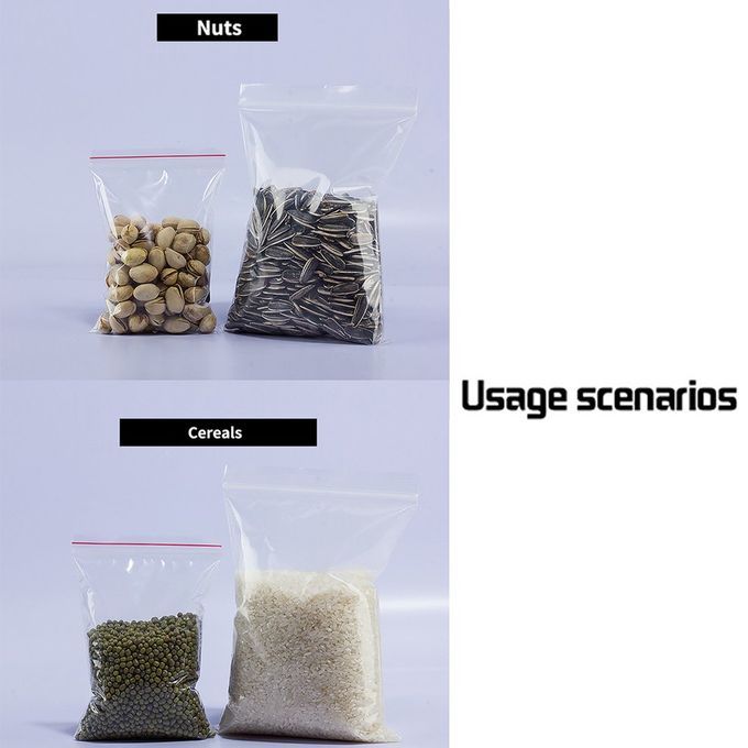 Losure Bags With Plasti  Zi Er Freezer Resistant Tear-proof And Flexible Bag-transparent-7x10cm