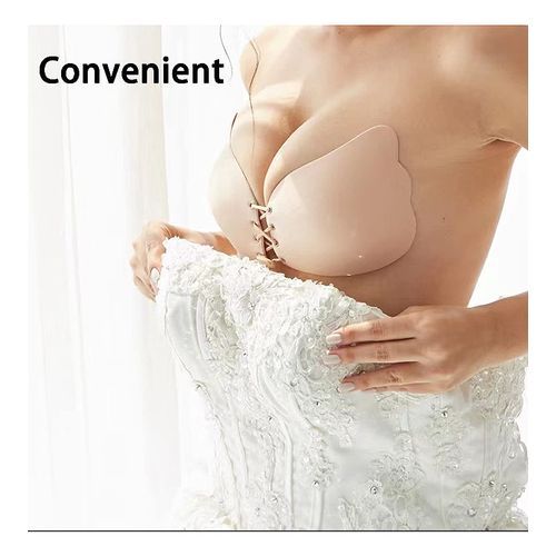 Women Ladies  Backless Strapless Silicone Gel Sticky Bra