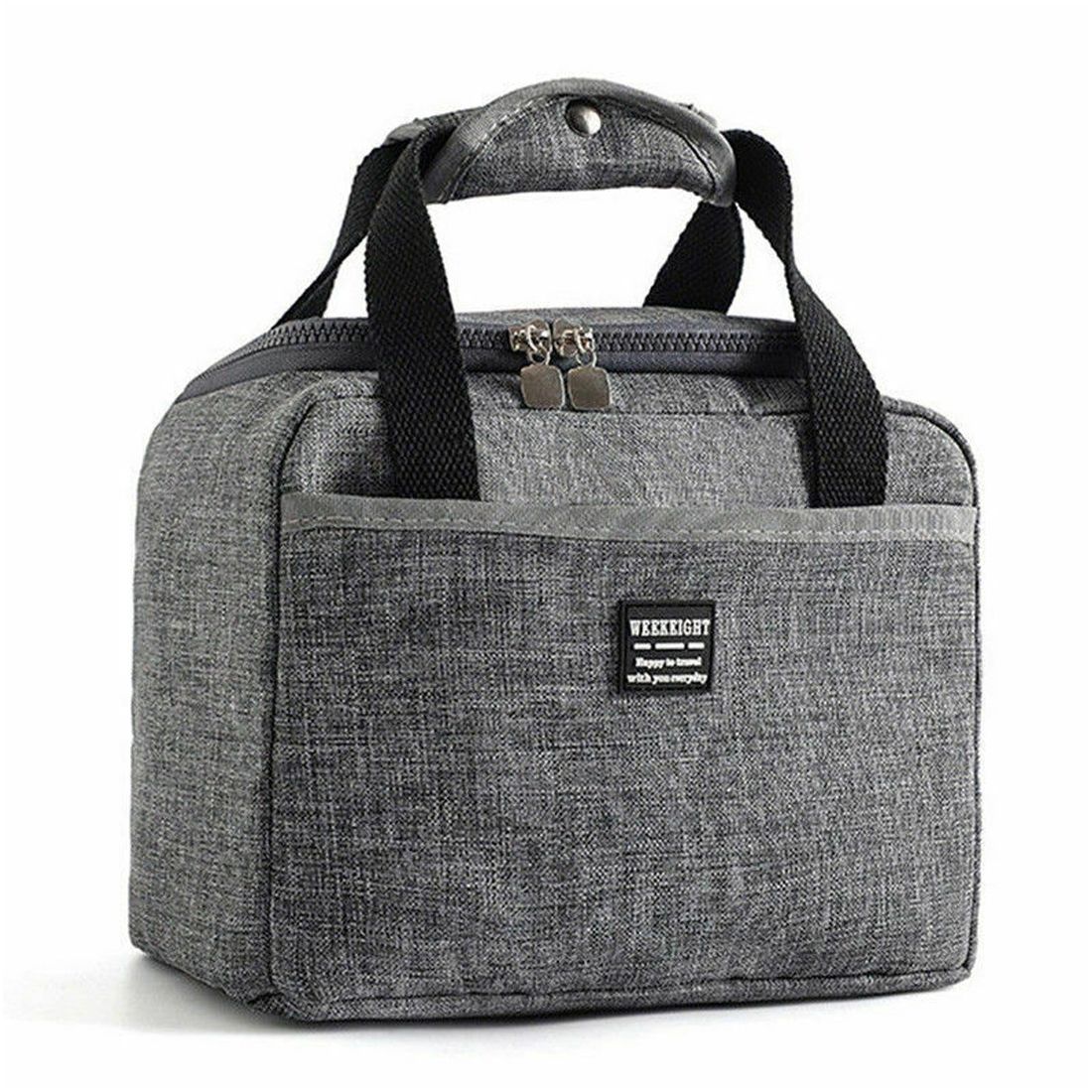 Waterproof Thermal Insulated Lunch Bag--Oxford--Grey