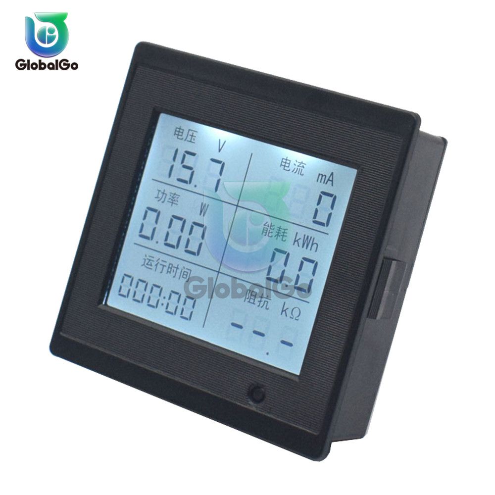 DC 6-200V 20A Digital Voltmeter Ammeter Wattmeter Voltage