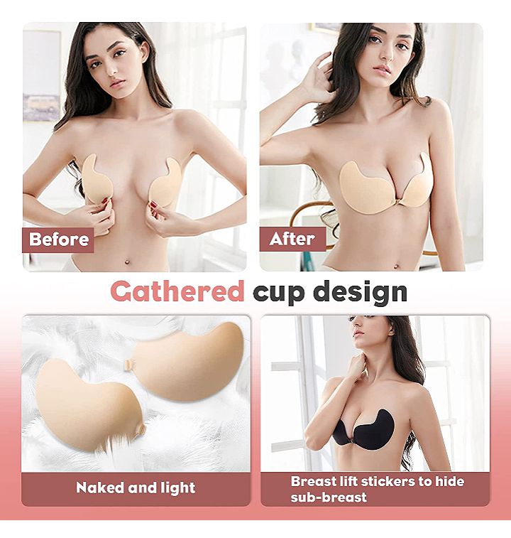 Woman Women Lady Ladies Silicone Invisible Backless Bra