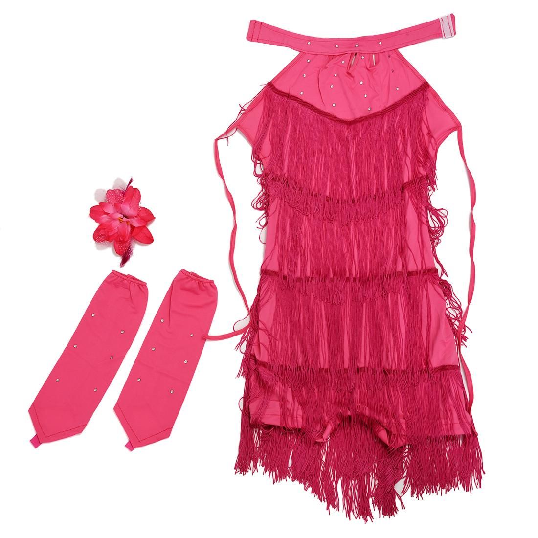 Latin Dance Dress Gis 140cm Latin Fringe Dress Ballroom