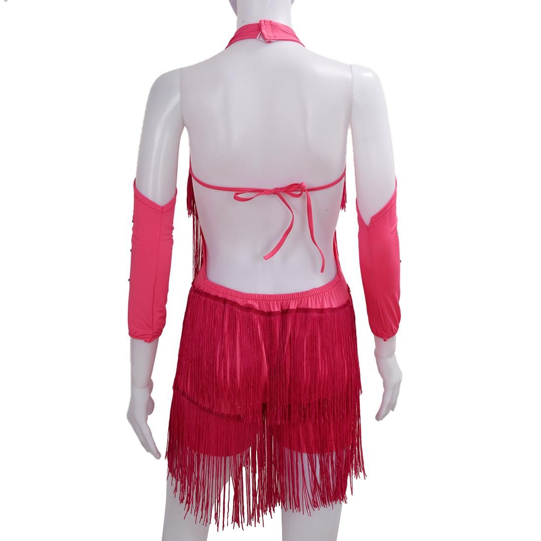 Latin Dance Dress Gis 140cm Latin Fringe Dress Ballroom