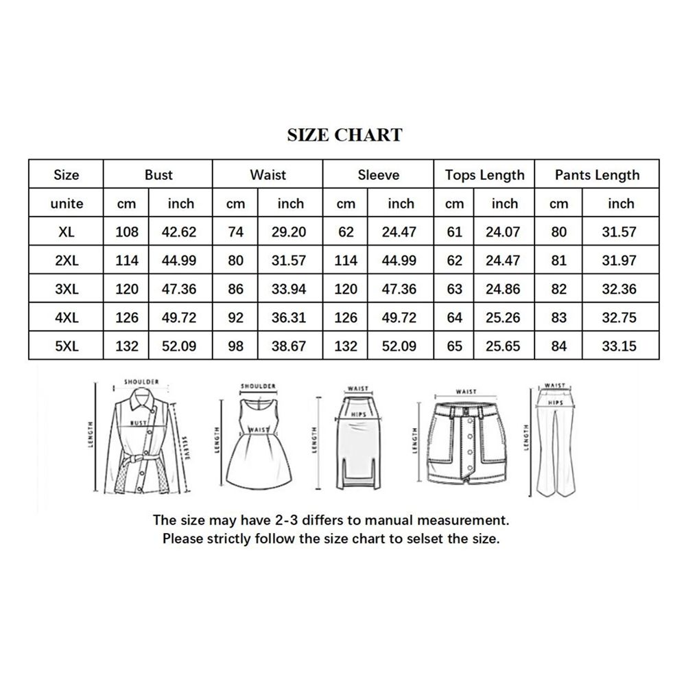 Plus Size Dress Sets XL-5XL PU Two Piece Set Fashion Streetwear V-neck Lace-up