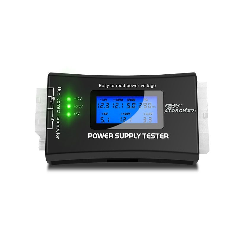 PC Computer ATX Power Supply Dc Digital Voltmeter Electric