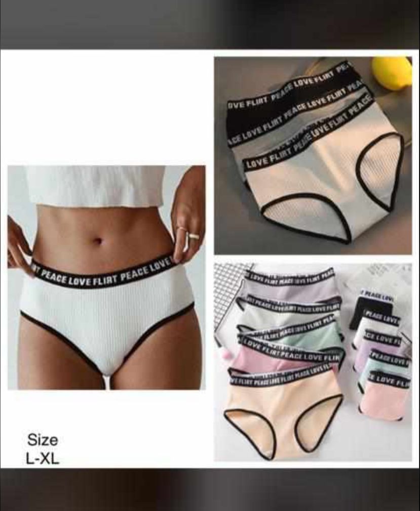6pieces Pure Cotton Quality Ladies Panties