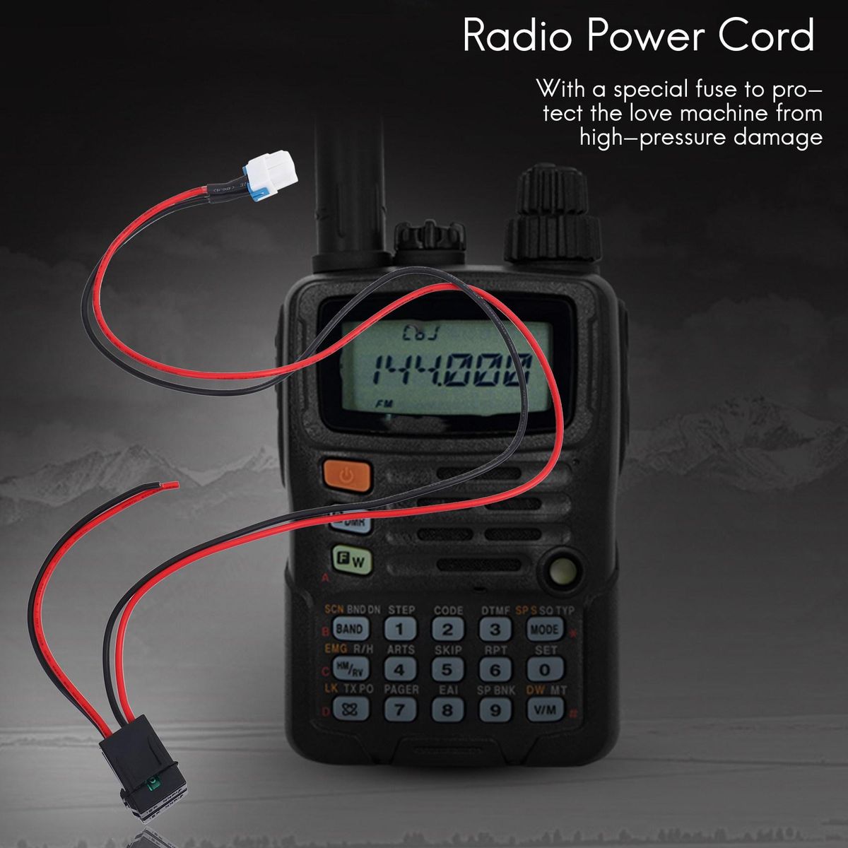 Radio Power Cord Cable for Yaesu FT-450 FT-991 Kenwood