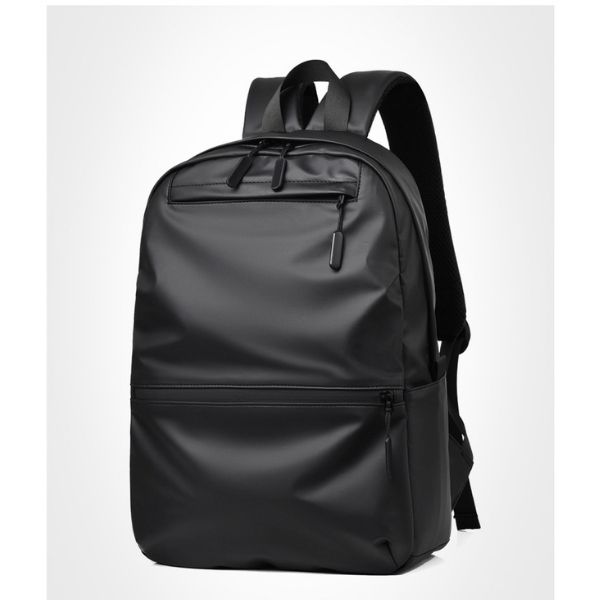 Nordane Leather Laptop Backpack Work Back Pack Bag (Black)