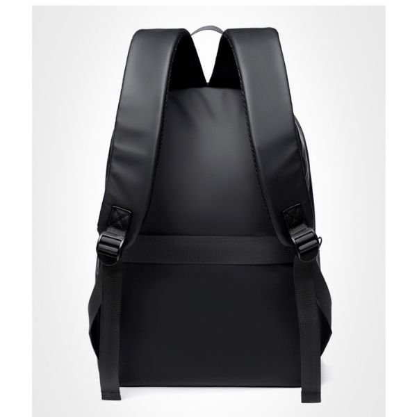 Nordane Leather Laptop Backpack Work Back Pack Bag (Black)