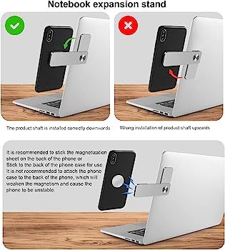 Magnetic Laptop Phone Holder