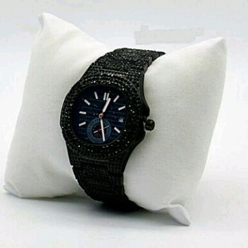 Black Luxury Solid Men Ice Watch