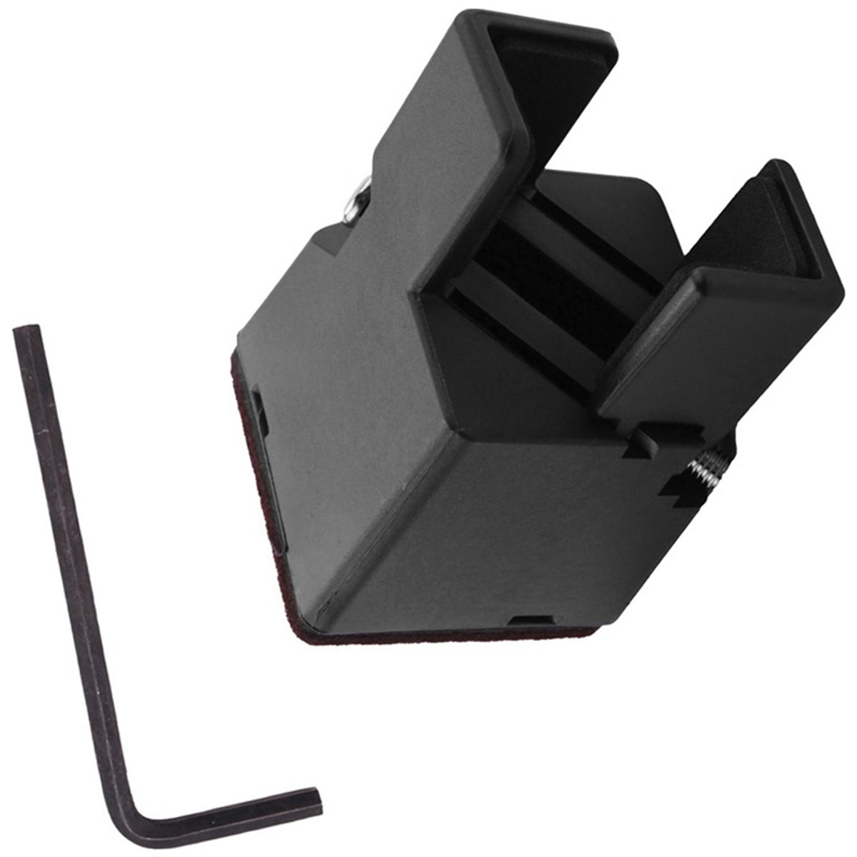 Adjustable Chair Risers with Screw Clamp 2 Inch Height Sofa Bed Furniture Risers Black 4 Pack