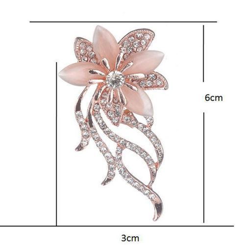 Chrysanthemum Brooch Pin Charming Dress Scarf Pins Pink