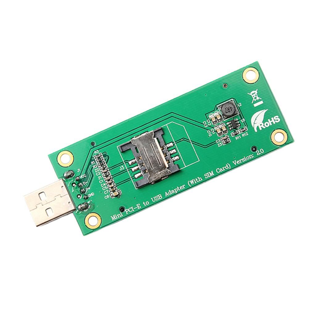 -E WWAN To USB Interface With SIM Card Slot Adapter Card