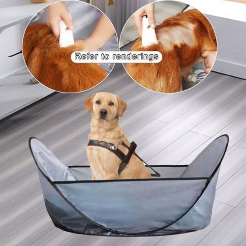 Durable Pet Shearing Bib Pet Hair  Tools For Dogs Cats Gray