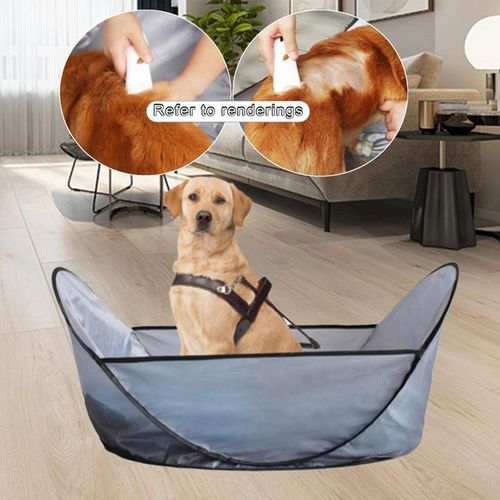 Durable Pet Shearing Bib Pet Hair  Tools For Dogs Cats Gray