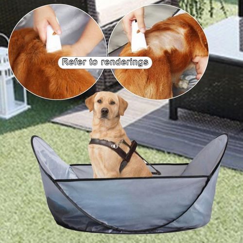 Durable Pet Shearing Bib Pet Hair  Tools For Dogs Cats Gray