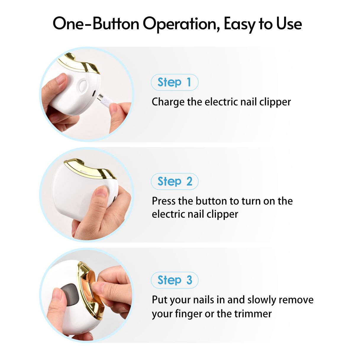 Professional Electric Nail Clipper Automatic Nail Files Nail