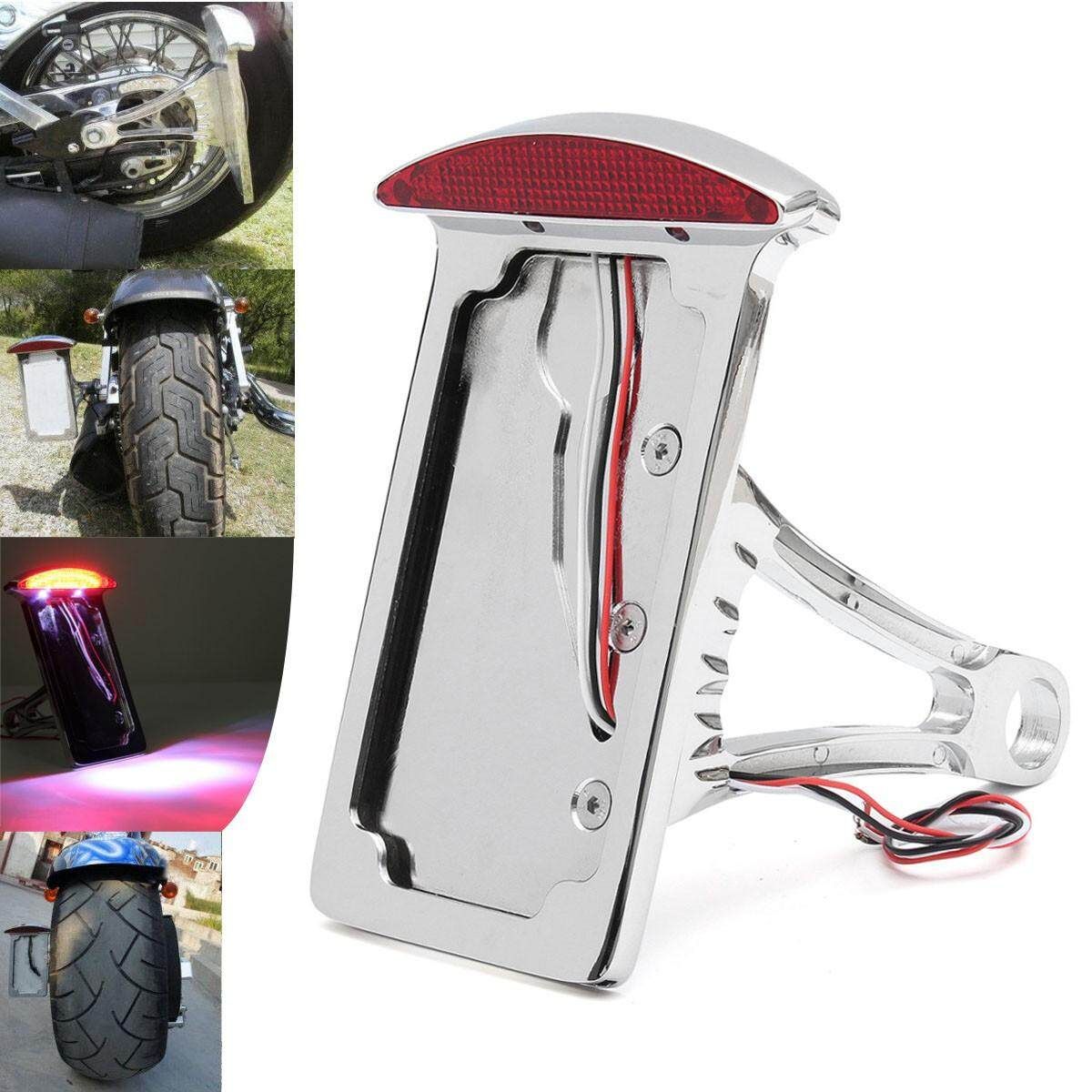 Side Mount Plate Bracket +LED Tail Light For Harley Sportster Motorcycle