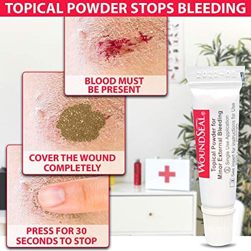 WoundSeal Powder 4 Each Pack Of 4  Wound Care First Aid For