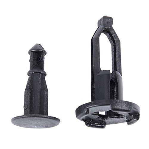 50Pcs Black Bumper Retainer Clips Fasteners For Lexus
