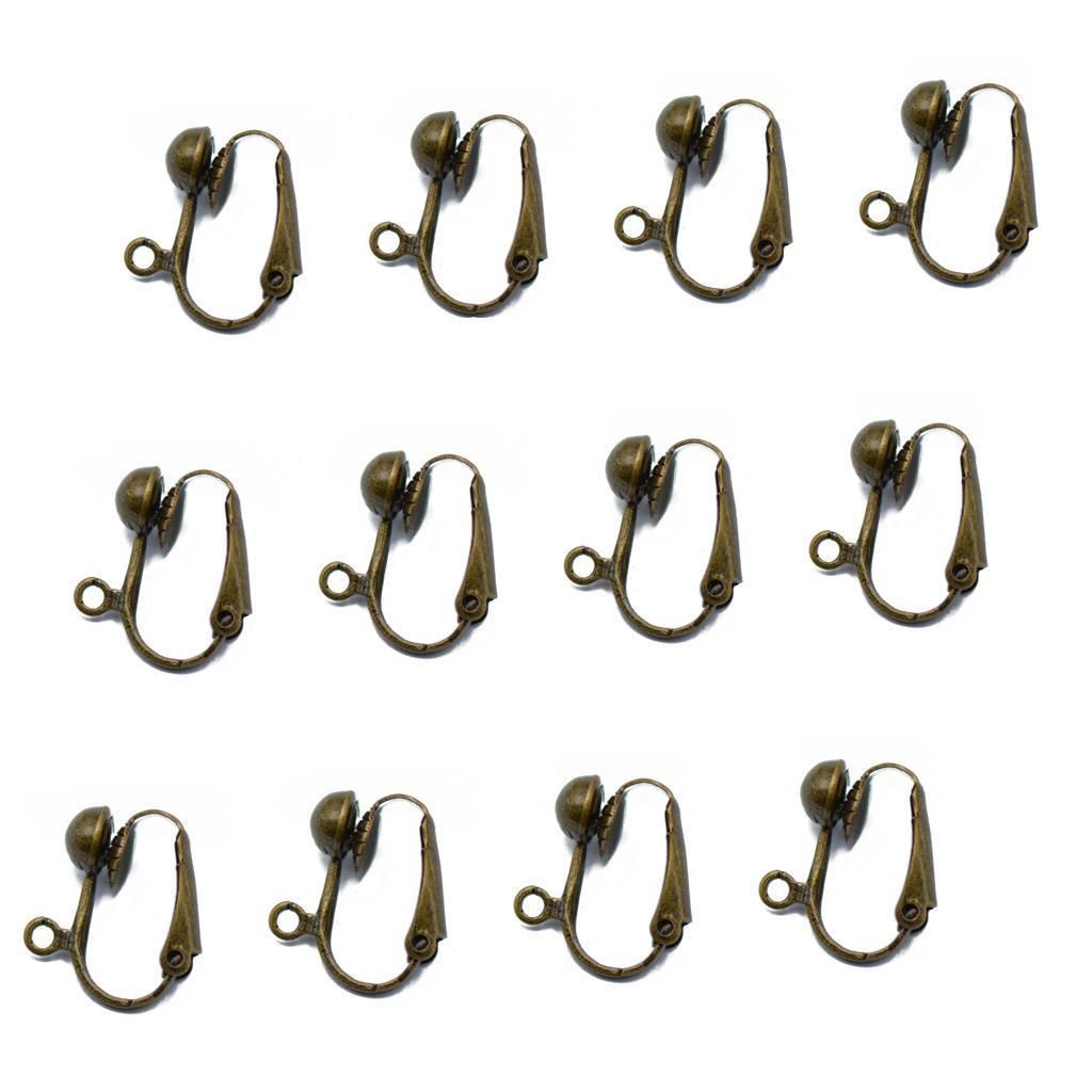 24x Mixed Clip On Earring Converter DIY Findings Easy For None