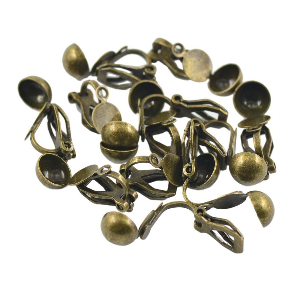 24x Mixed Clip On Earring Converter DIY Findings Easy For None