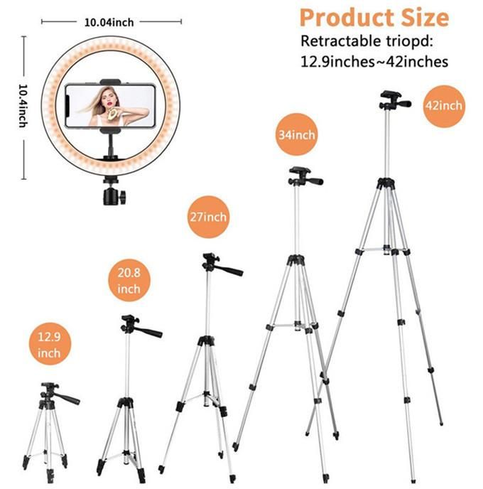 LED Ring Light Selfie with Tripod Ring for Selfie Photography Lighting Youtube