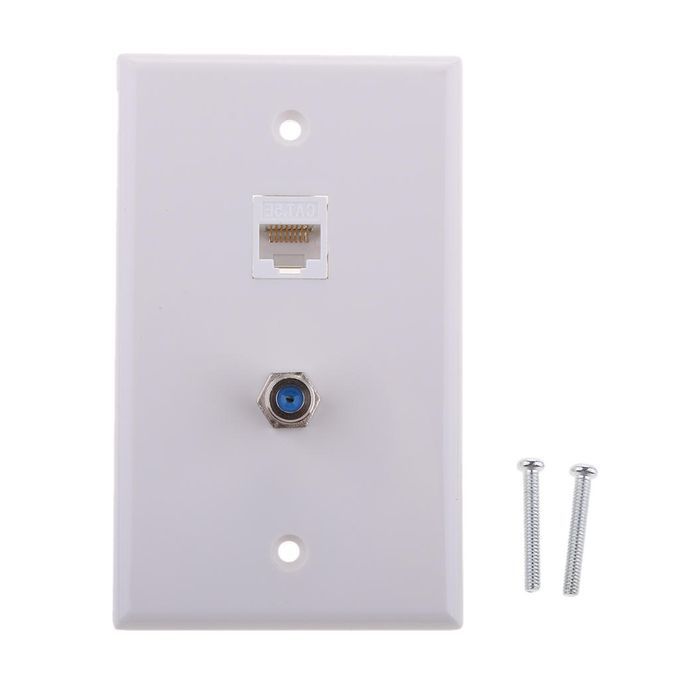 F Connector Ethernet Network Wall Outlet