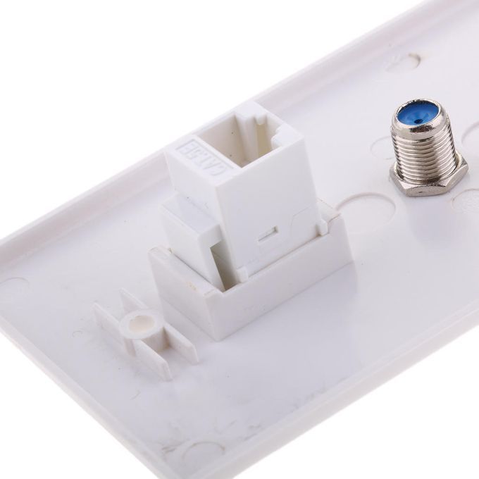 F Connector Ethernet Network Wall Outlet
