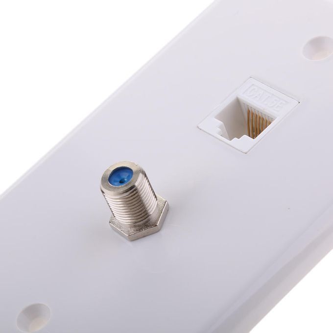 F Connector Ethernet Network Wall Outlet
