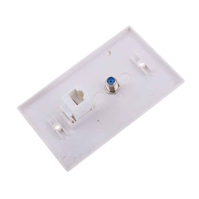 F Connector Ethernet Network Wall Outlet