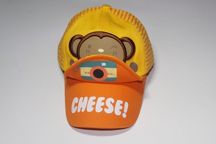 Girls Yellow  Face Cap (adjustable)
